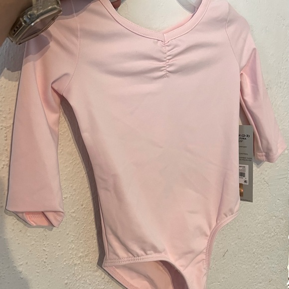 Danskin Now Premium Elbow-Sleeve Ballet Leotard - Picture 1 of 8